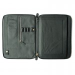 กระเป๋าใส่ ipad / tablet Tech. Folio Black Color Full Grain Cow Leather ESSENTIAL for Journey